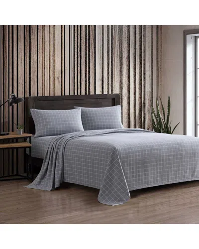 Eddie Bauer 200 Thread Count Great Plains Plaid Cotton Flannel Sheet Set In Multi