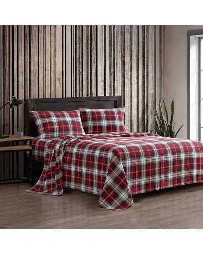 Eddie Bauer 200 Thread Count Heartland Plaid Cotton Flannel Sheet Set