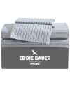 Eddie Bauer 200 Thread Count Essential Stripe Cotton Percale Sheet Set