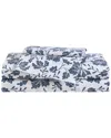 Eddie Bauer 200 Thread Count Woodblock Floral Cotton Percale Sheet Set