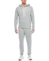 Eddie Bauer 2pc Hoodie Sweatshirt & Jogger Pant Set In Gray
