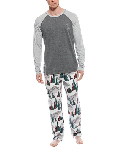 Eddie Bauer 2pc Pajama Set In Gray