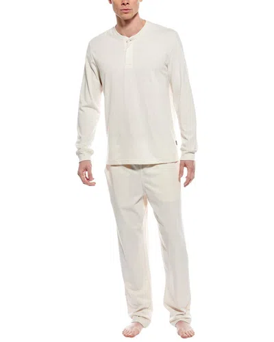 Eddie Bauer 2pc Pajama Set In White
