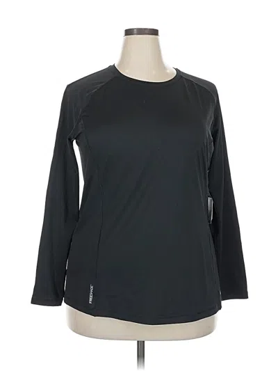 Pre-owned Eddie Bauer 3/4 Sleeve T-shirt In Black