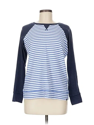 Pre-owned Eddie Bauer 3/4 Sleeve T-shirt In Blue