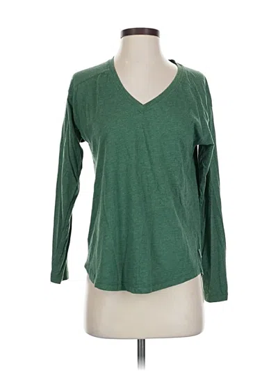 Pre-owned Eddie Bauer 3/4 Sleeve T-shirt In Green