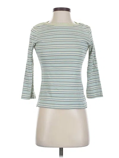 Pre-owned Eddie Bauer 3/4 Sleeve T-shirt In Green