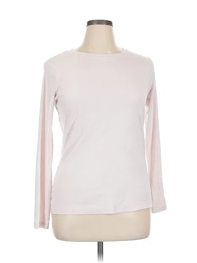 Pre-owned Eddie Bauer 3/4 Sleeve T-shirt In Pink