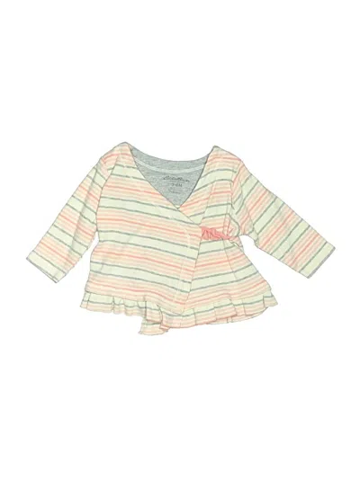 Pre-owned Eddie Bauer Babies' 3/4 Sleeve Top Green Sweetheart Neckline Tops