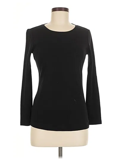 Pre-owned Eddie Bauer 3/4 Sleeve T-shirt In Black