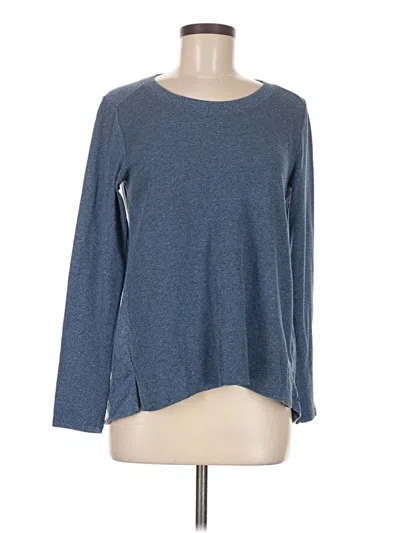 Pre-owned Eddie Bauer 3/4 Sleeve T-shirt In Blue