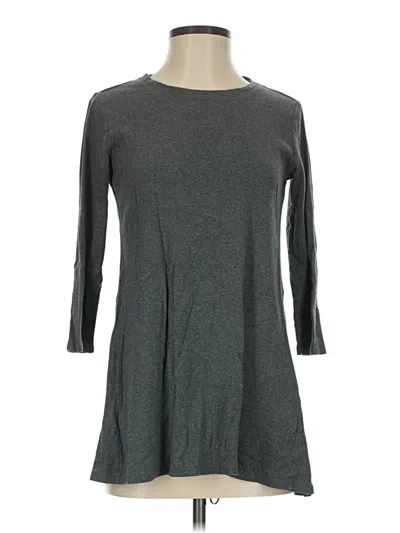 Pre-owned Eddie Bauer 3/4 Sleeve T-shirt In Gray