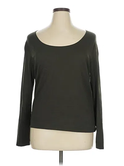 Pre-owned Eddie Bauer 3/4 Sleeve T-shirt In Green