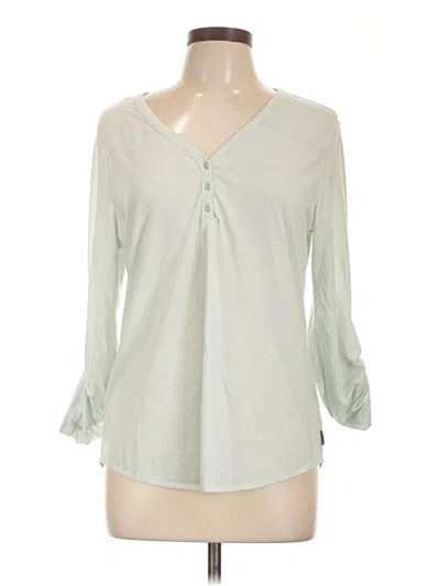 Pre-owned Eddie Bauer 3/4 Sleeve T-shirt In Green