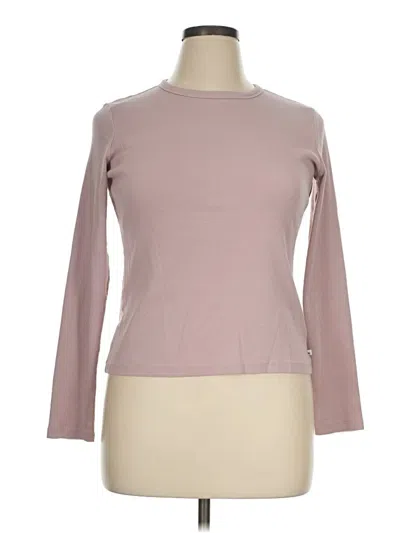 Pre-owned Eddie Bauer 3/4 Sleeve T-shirt In Tan