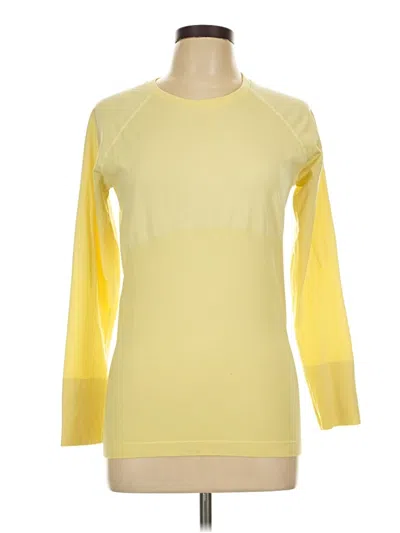 Pre-owned Eddie Bauer 3/4 Sleeve T-shirt In Yellow
