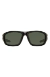 Eddie Bauer 61mm Rectangle Sunglasses In Black