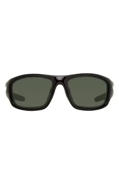Eddie Bauer 61mm Rectangle Sunglasses In Black