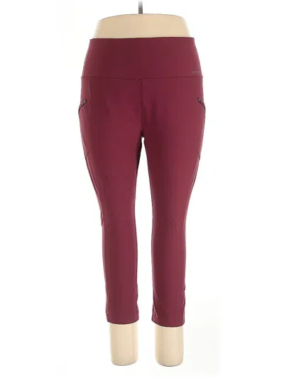 Pre-owned Eddie Bauer Active Pants In Burgundy