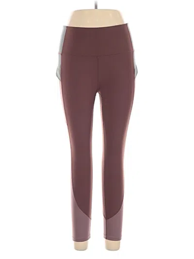 Pre-owned Eddie Bauer Active Pants In Burgundy