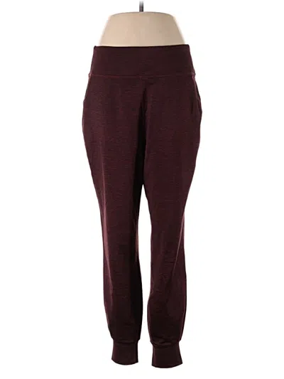 Pre-owned Eddie Bauer Active Pants In Burgundy