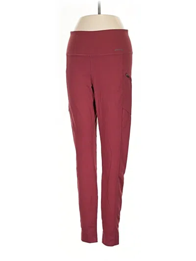 Pre-owned Eddie Bauer Active Pants In Burgundy