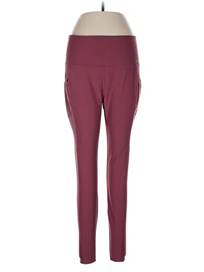 Pre-owned Eddie Bauer Active Pants In Burgundy