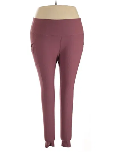 Pre-owned Eddie Bauer Active Pants In Burgundy