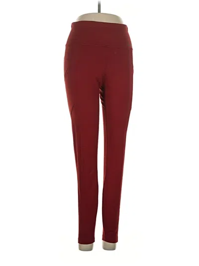 Pre-owned Eddie Bauer Active Pants In Burgundy