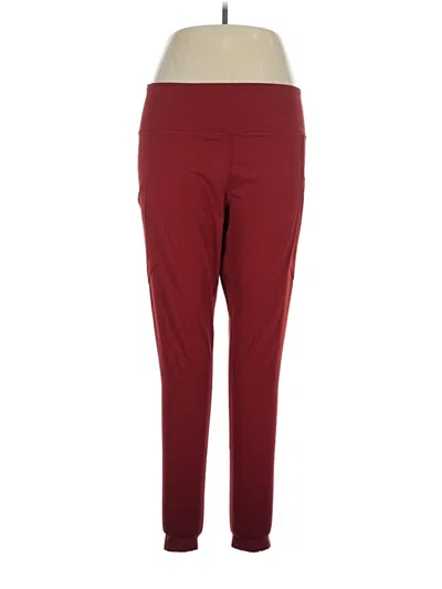 Pre-owned Eddie Bauer Active Pants In Burgundy