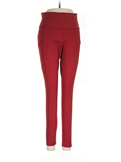 Pre-owned Eddie Bauer Active Pants In Red
