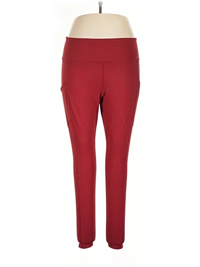 Pre-owned Eddie Bauer Active Pants In Red