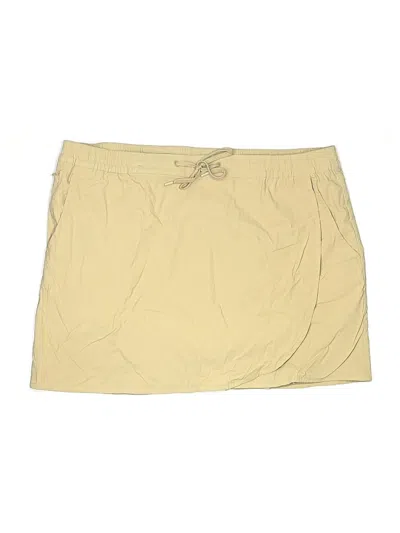 Pre-owned Eddie Bauer Active Skort In Yellow