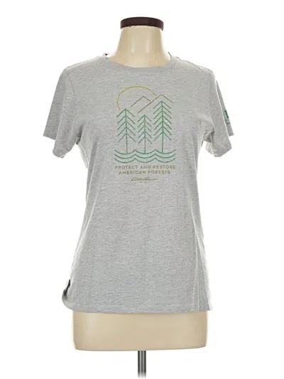 Pre-owned Eddie Bauer Active T-shirt In Gray