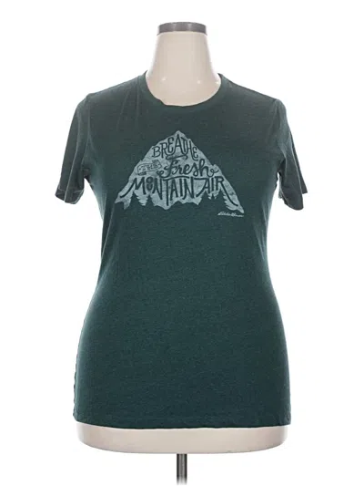 Pre-owned Eddie Bauer Active T-shirt In Teal