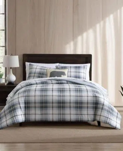 EDDIE BAUER ALDER PLAID COTTON REVERSIBLE COMFORTER SETS
