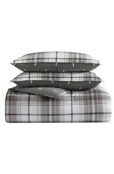 Eddie Bauer Alder Plaid Full/queen Comforter Set In Gray
