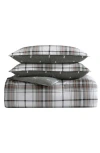Eddie Bauer Alder Plaid Twin Comforter Set In Grey Multi