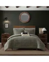 Eddie Bauer Alpine Plaid Cotton Flannel Comforter Set In Green