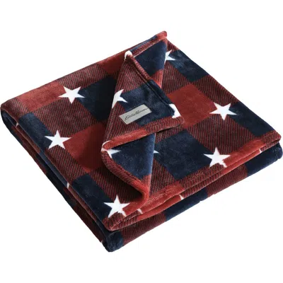 Eddie Bauer Americana Plaid Throw Blanket In Multi
