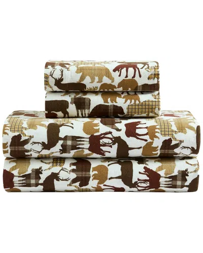 Eddie Bauer Animal Plaids Cotton Sheet Set In Animal Print