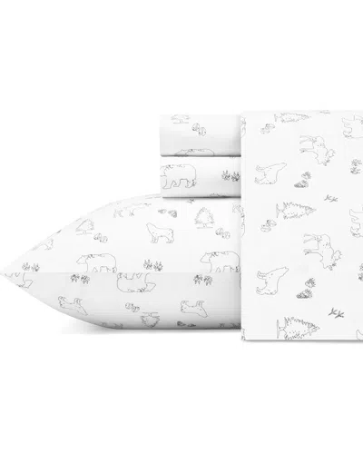 EDDIE BAUER EDDIE BAUER ANIMAL TRACKS PERCALE SHEET SET