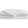 Eddie Bauer Arden Stripe 200 Thread Count Cotton Percale Twin Sheet Set In Grey