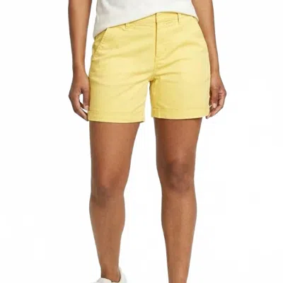 Eddie Bauer Aspire Stretch Cotton Chino Shorts In Light Yellow