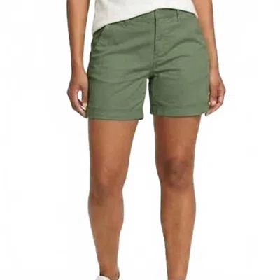 Eddie Bauer Aspire Stretch Cotton Chino Shorts In Olive Green