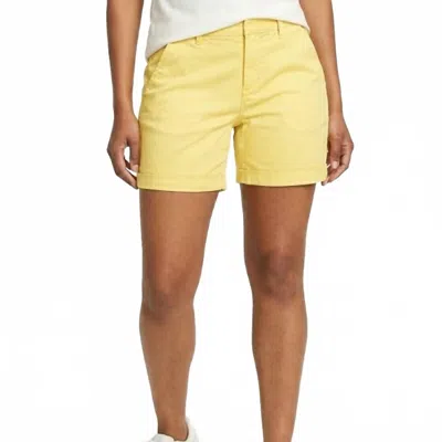 Eddie Bauer Aspire Stretch Cotton Chino Shorts In Yellow