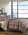 Eddie Bauer Astoria Red Microsuede Down Alt Reversible Comforter Set, Full/queen Bedding