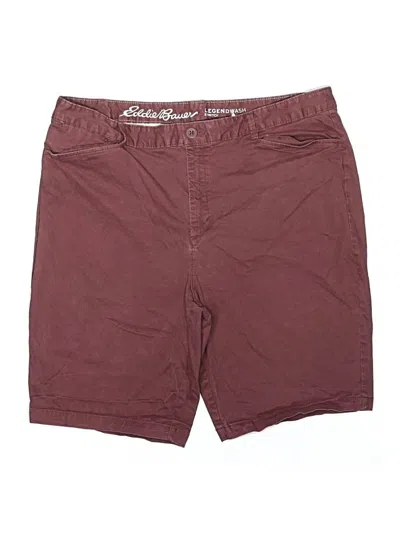 Pre-owned Eddie Bauer Athletic Shorts In Burgundy