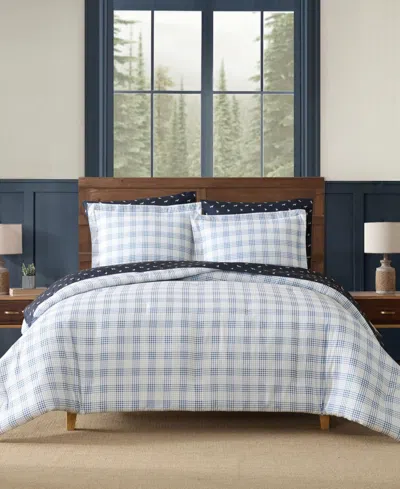 Eddie Bauer Beach Pine Plaid 7-pc. Comforter Set, Queen In Blue