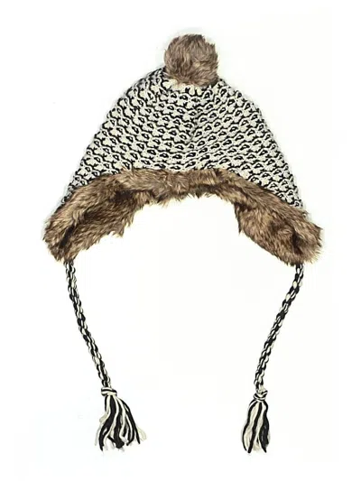 Pre-owned Eddie Bauer Beanie Hat In Brown